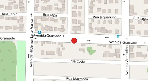 Mapa da localização