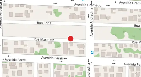 Mapa da localização