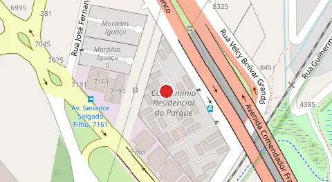 Mapa da localização