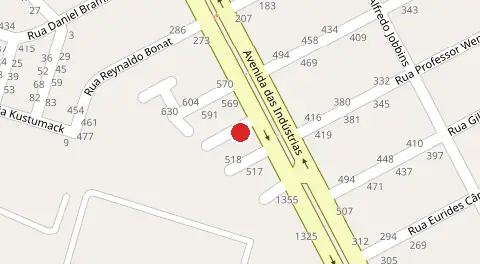 Mapa da localização