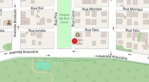 Mapa da localização