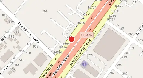 Mapa da localização