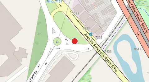Mapa da localização