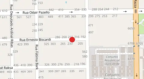 Mapa da localização