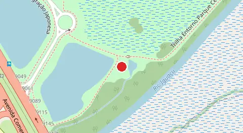 Mapa da localização