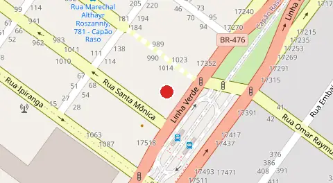Mapa da localização