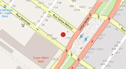 Mapa da localização