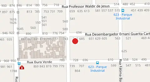 Mapa da localização