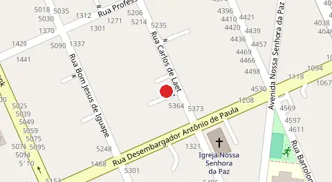 Mapa da localização