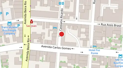 Mapa da localização