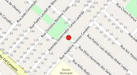 Mapa da localização