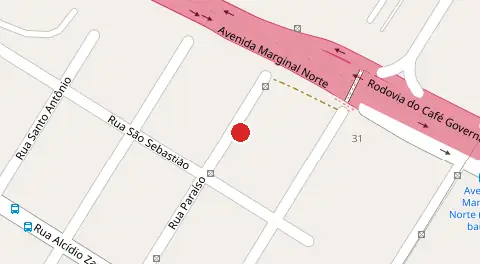 Mapa da localização