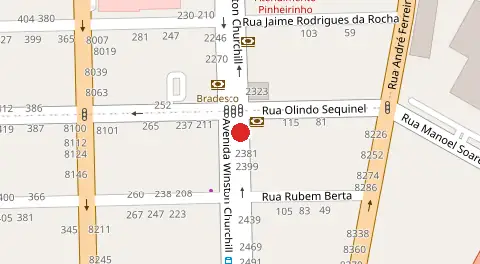 Mapa da localização