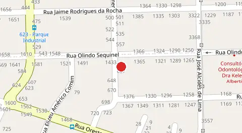 Mapa da localização