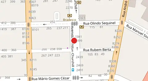 Mapa da localização