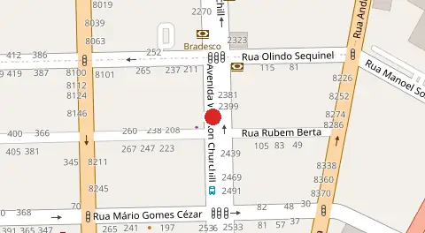 Mapa da localização