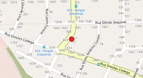 Mapa da localização