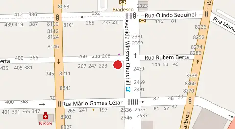 Mapa da localização
