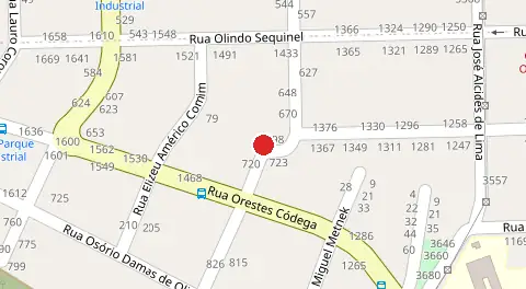 Mapa da localização