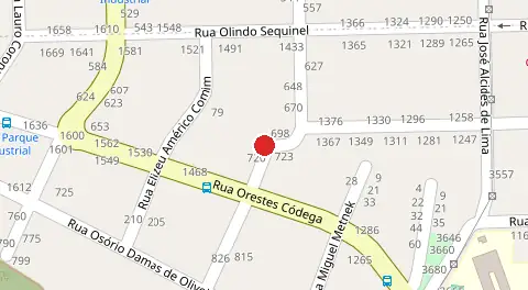 Mapa da localização