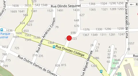 Mapa da localização
