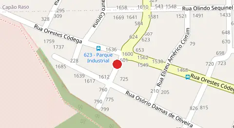 Mapa da localização