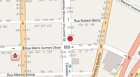 Mapa da localização