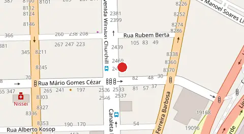 Mapa da localização