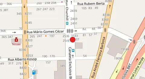 Mapa da localização