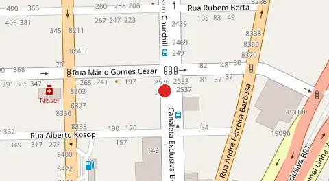 Mapa da localização