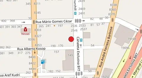 Mapa da localização