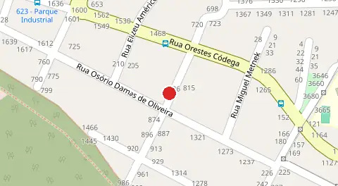 Mapa da localização
