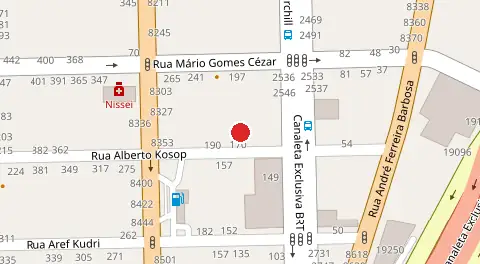 Mapa da localização