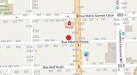 Mapa da localização