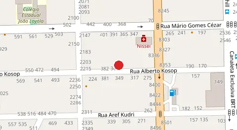 Mapa da localização