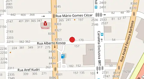 Mapa da localização