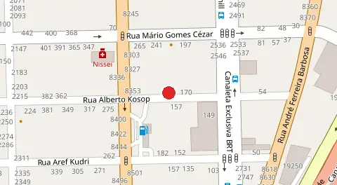 Mapa da localização