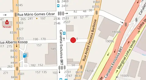 Mapa da localização