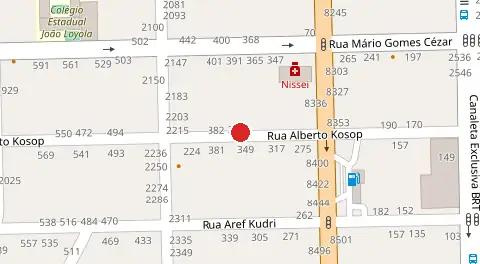 Mapa da localização