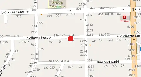 Mapa da localização