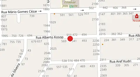 Mapa da localização
