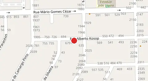 Mapa da localização
