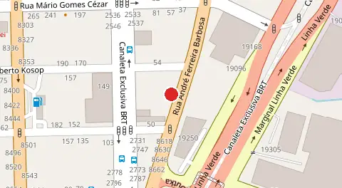 Mapa da localização
