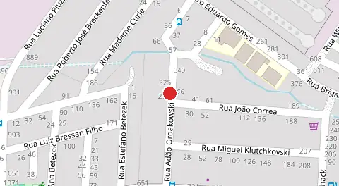 Mapa da localização