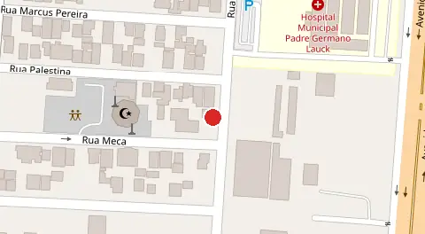 Mapa da localização