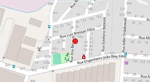Mapa da localização