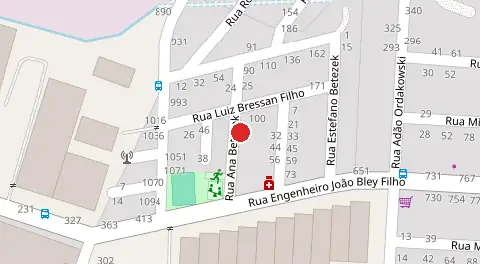 Mapa da localização