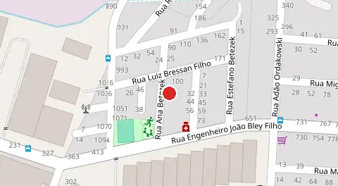 Mapa da localização