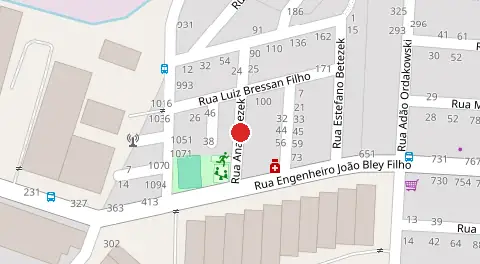 Mapa da localização