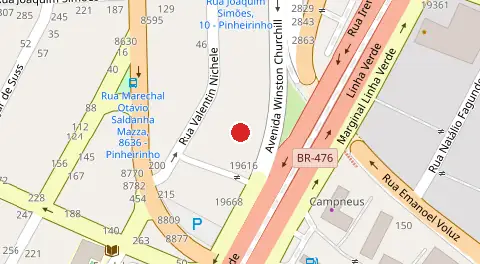 Mapa da localização